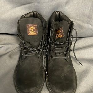 Black Timberland Boots- Size 4.5 in Kids